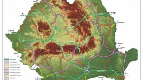 Harta autostrăzilor România