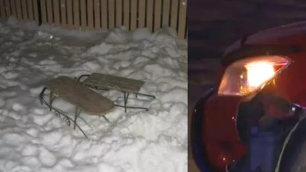 Două sănii și o mașină