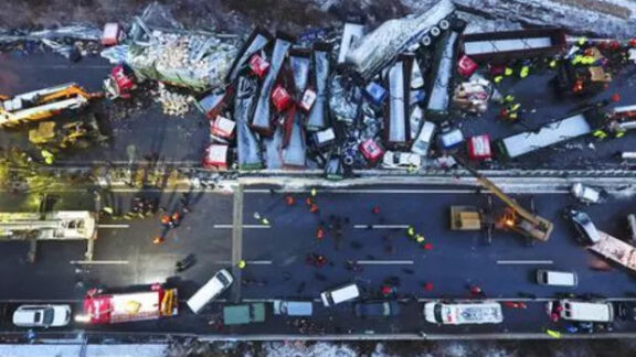 Accident în lanţ în China
