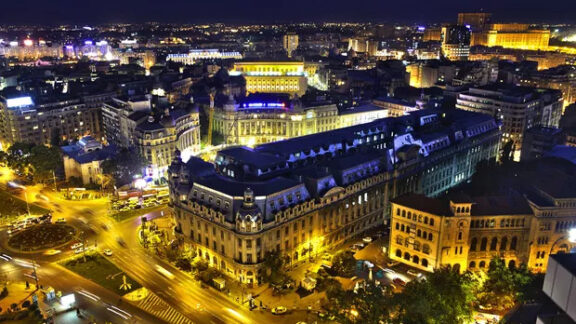 Bucureștiul în beznă după cutremur