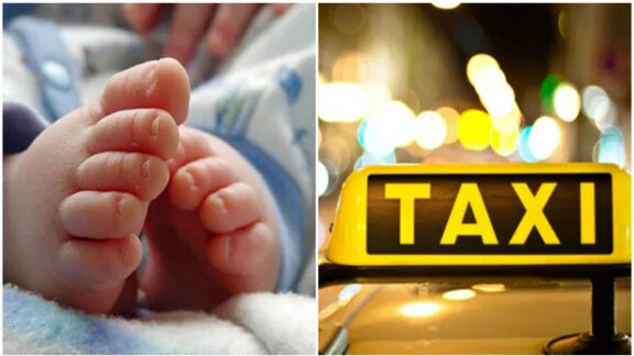 O doamnă a născut în taxi