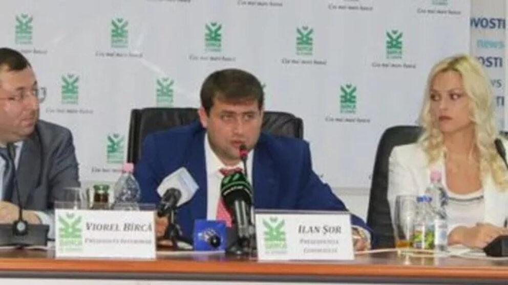 Natalia Cheptene alături de Ilan Shor la o conferinţă de presă