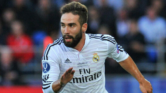 Dani Carvajal în timpul unui meci de fotbal