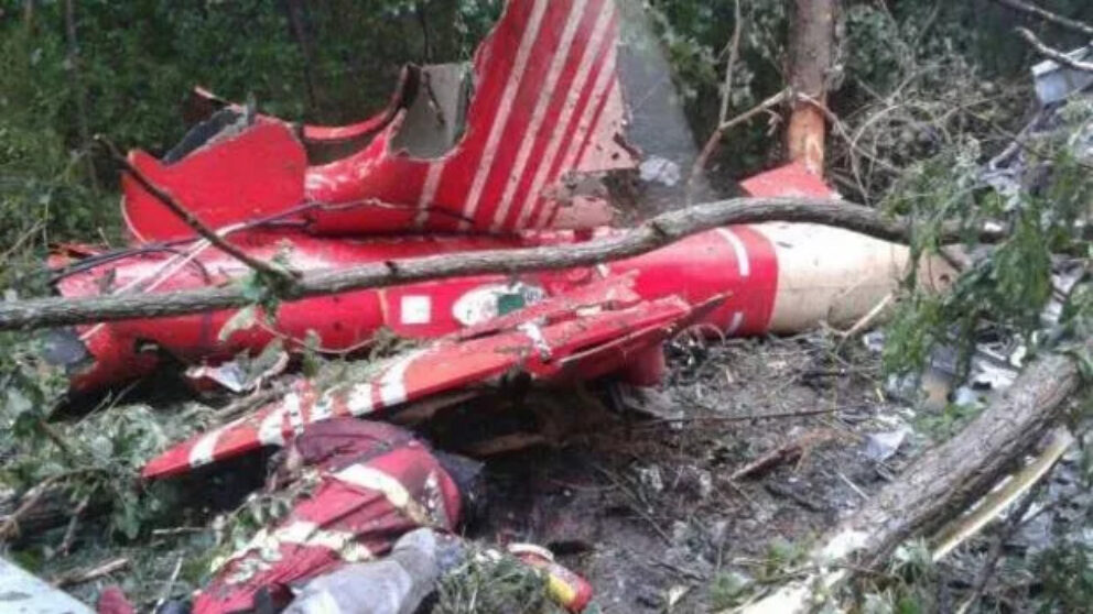 Elicopter SMURD prăbușit