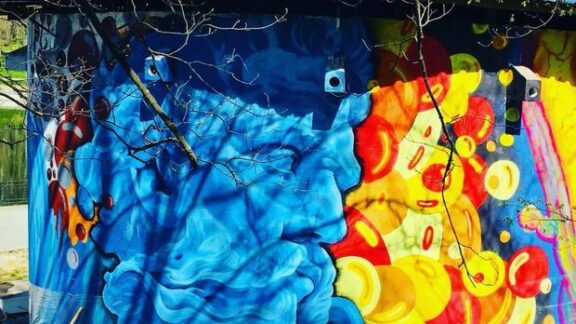 Un nou desen urban apărut în parcul Valea Morilor