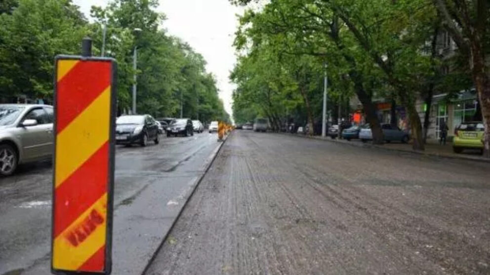 str. Ștefan cel Mare reparație