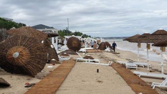 Furtuna puternică din Grecia
