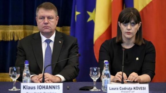 Klaus Iohannis si Laura Covesi