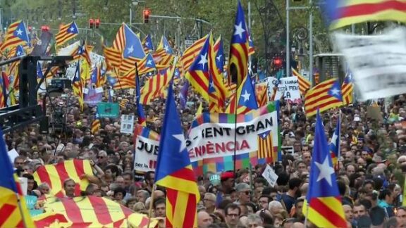 Manifestatie in Catalonia