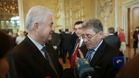 Mihai Ghimpu și Vladimir Voronin