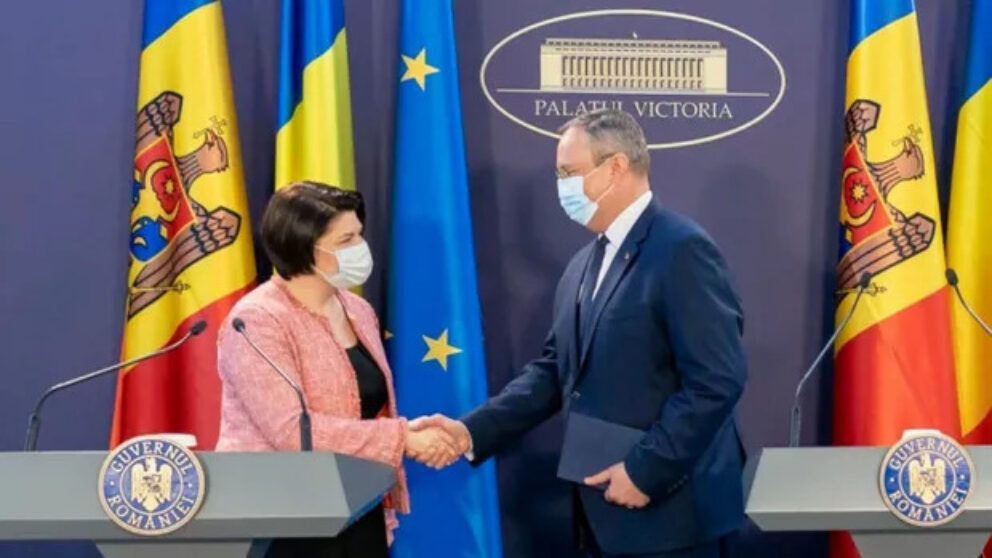 Natalia Gavrilița și Nicolae Ciucă