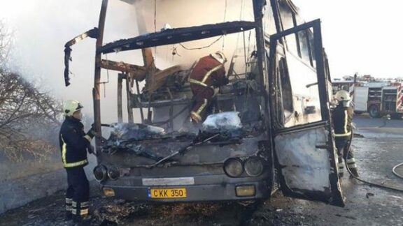 Un autocar a luat foc pe traseul Peresecina – Gornoe