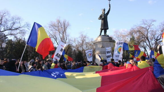 Manifestație unionistă la Chisinau