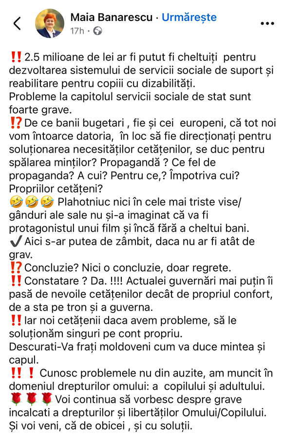 2,5 milioane pentru filmul „Plaha” stârnesc critici: Maia Bănărescu acuză Guvernul de iresponsabilitate 2 2,5 milioane pentru filmul „Plaha” stârnesc critici: Maia Bănărescu acuză Guvernul de iresponsabilitate